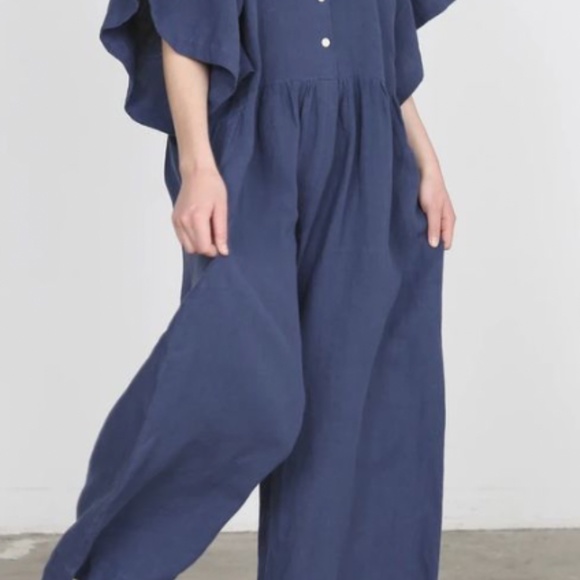 Oversized Cotton Twill Jumpsuit 